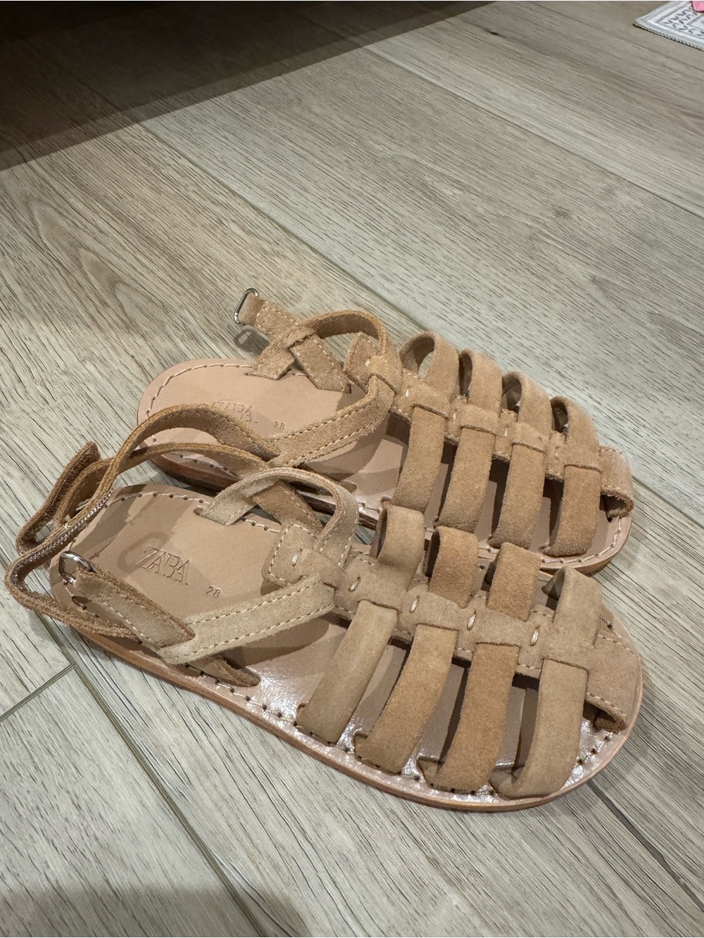 NEW Zara Kids Tan Sandals